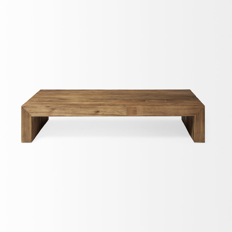 Joss & Main Davison Solid Wood Sled Coffee Table Wayfair Canada